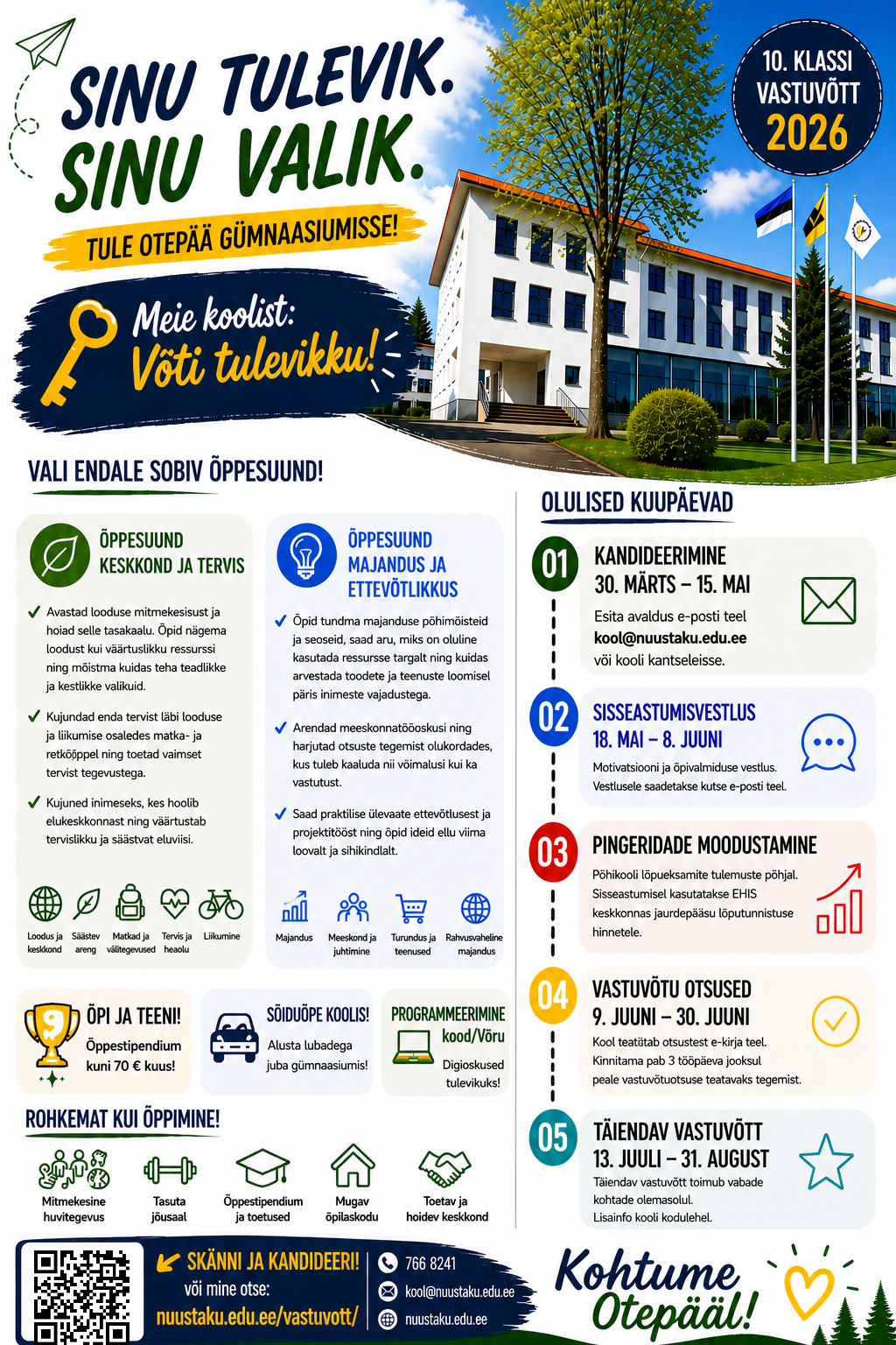 10. klassi vastuvõtt 2026