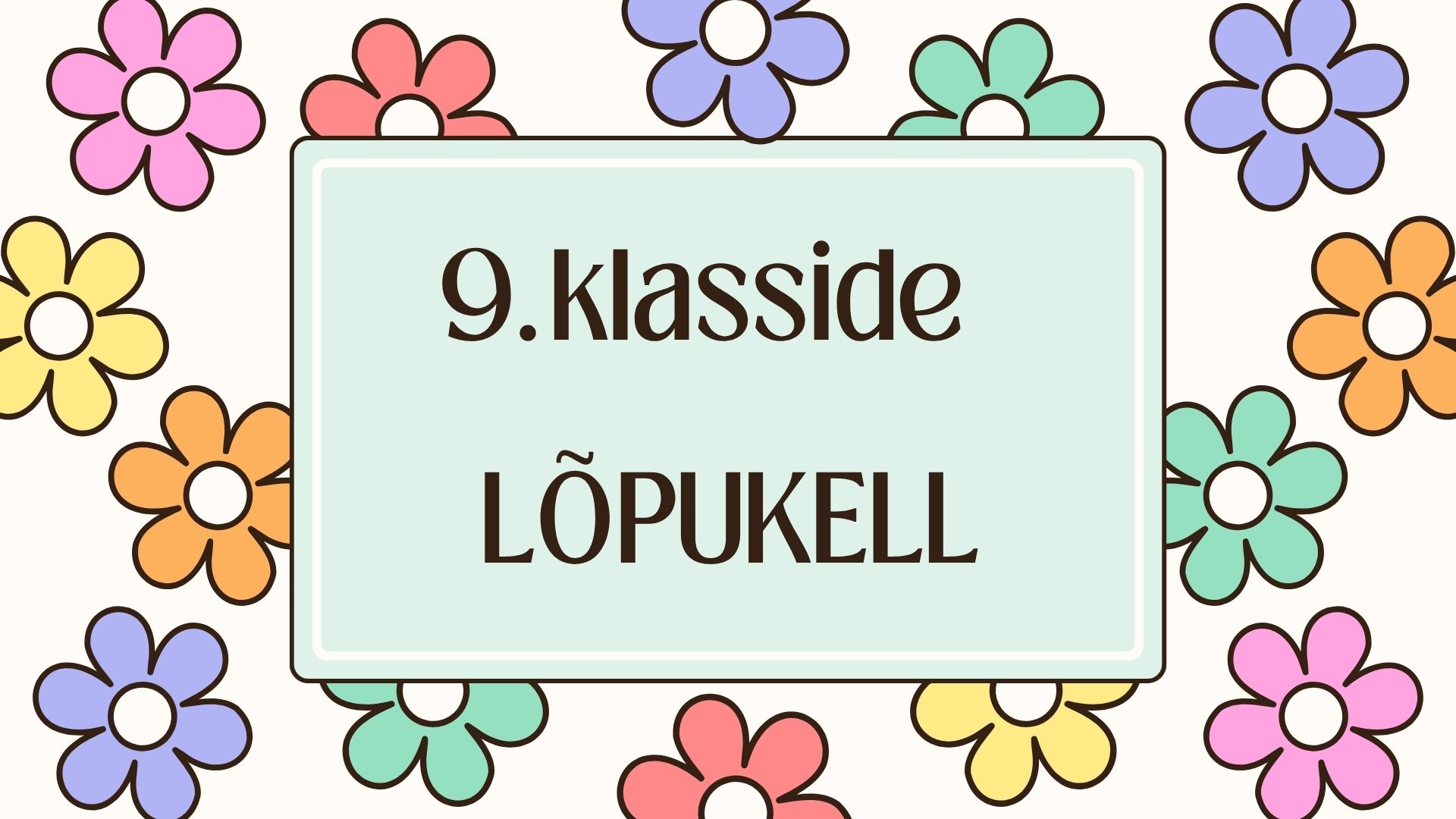 9. klasside lõpukell